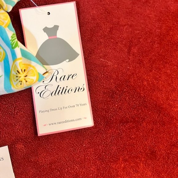 NWT! RARE EDITIONS - Girl's Size 2T - Adorable Striped Pattern 2 Piece Short Set - Picture 7 of 9